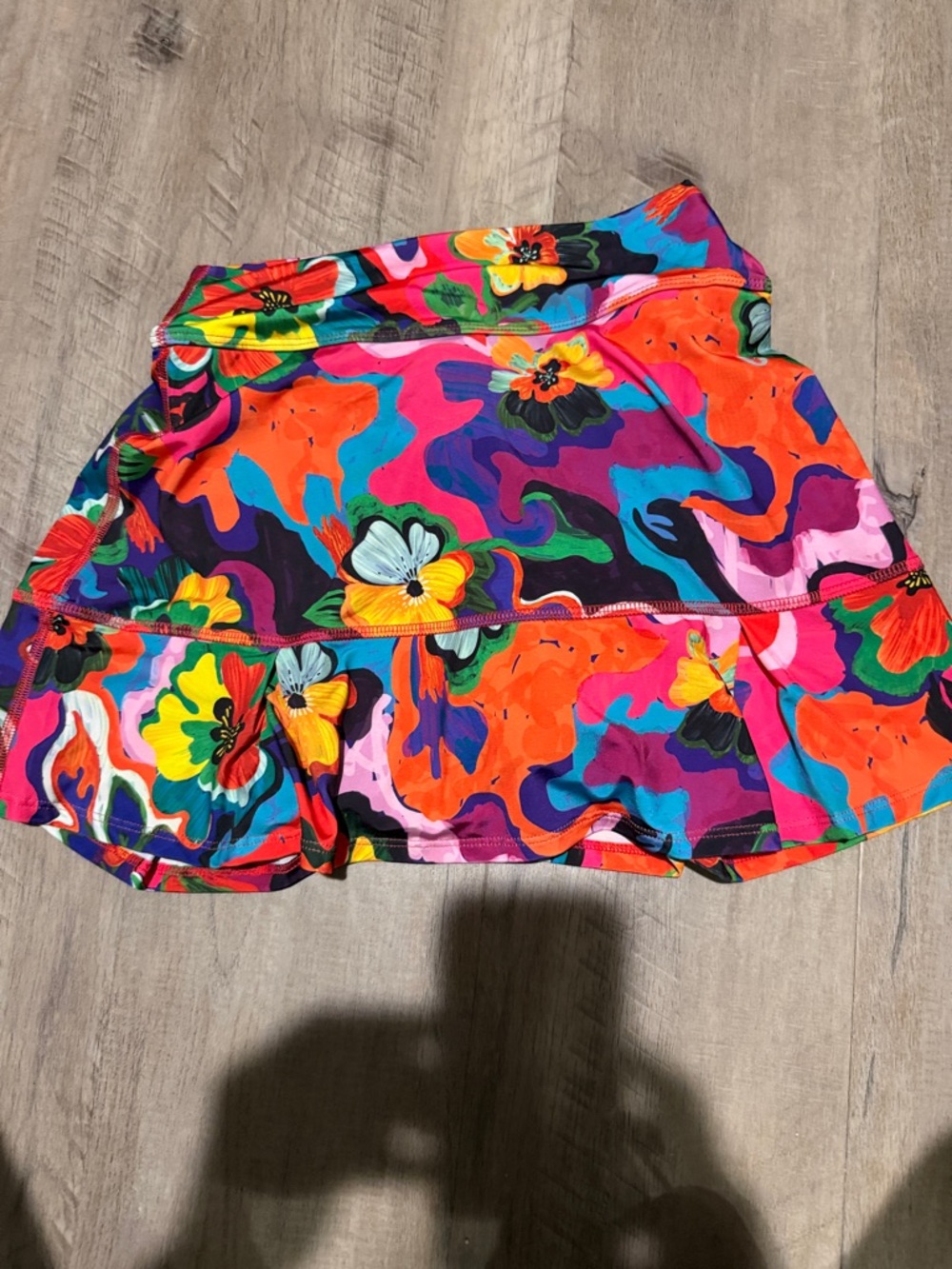 Dona Jo Vibrant Multicolor Floral Tennis Skirt - Women's